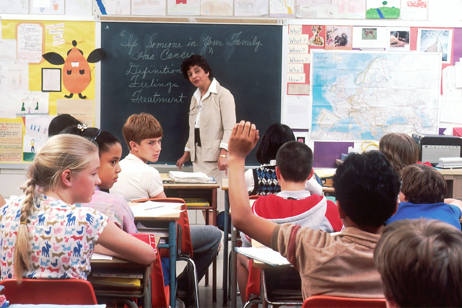 Teacher leading a classroom
